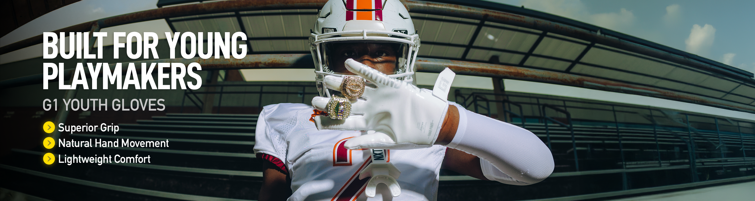 G1 Youth Football Gloves