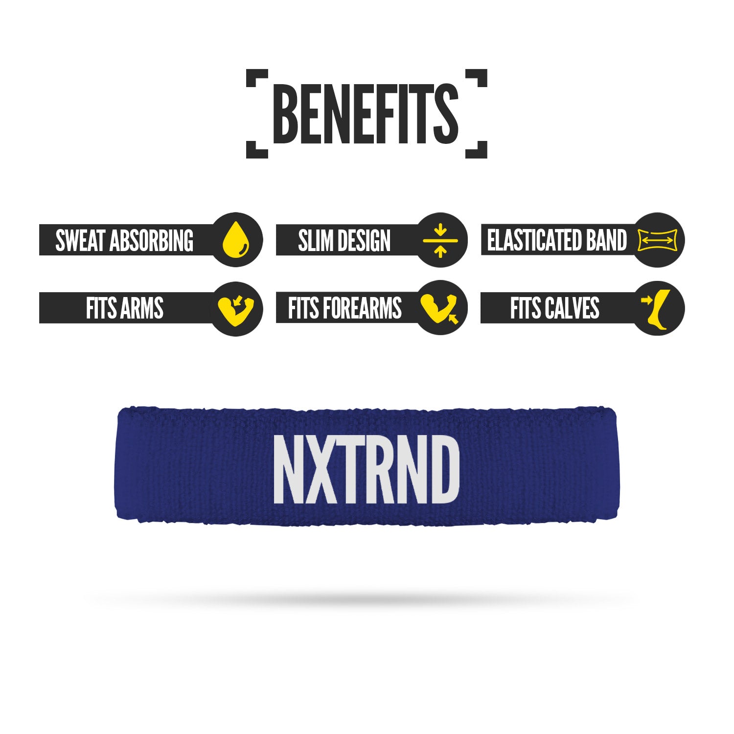 NXTRND Arm Bands Navy Blue (1 Pair)