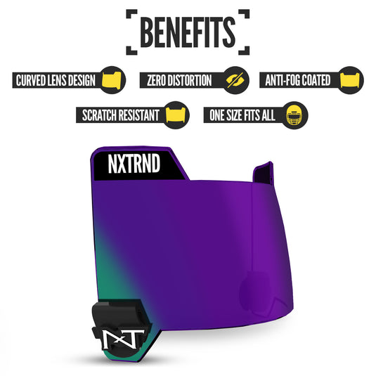 NXTRND VZR3® Football Visor Purple