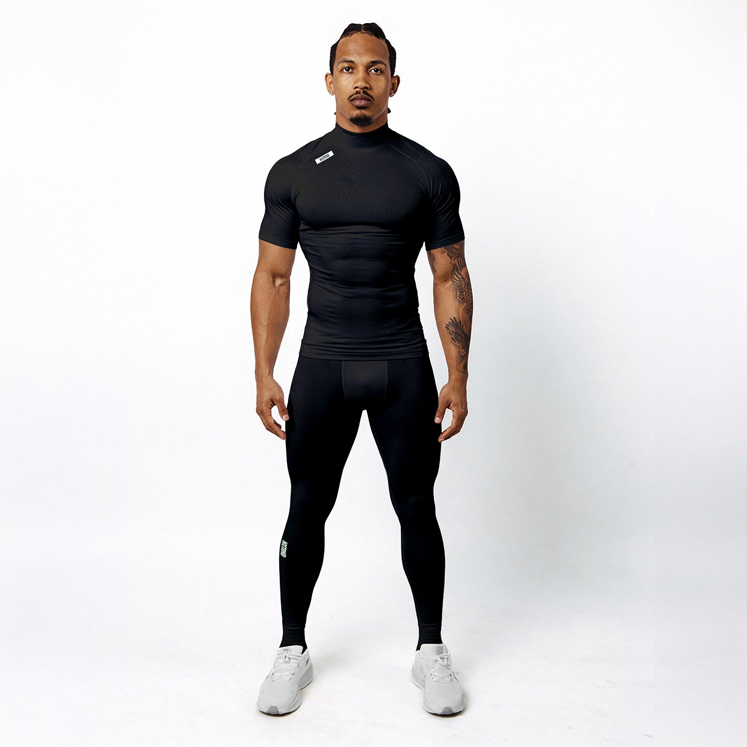 Nxtrnd Core Turtleneck Compression Short Sleeve Black