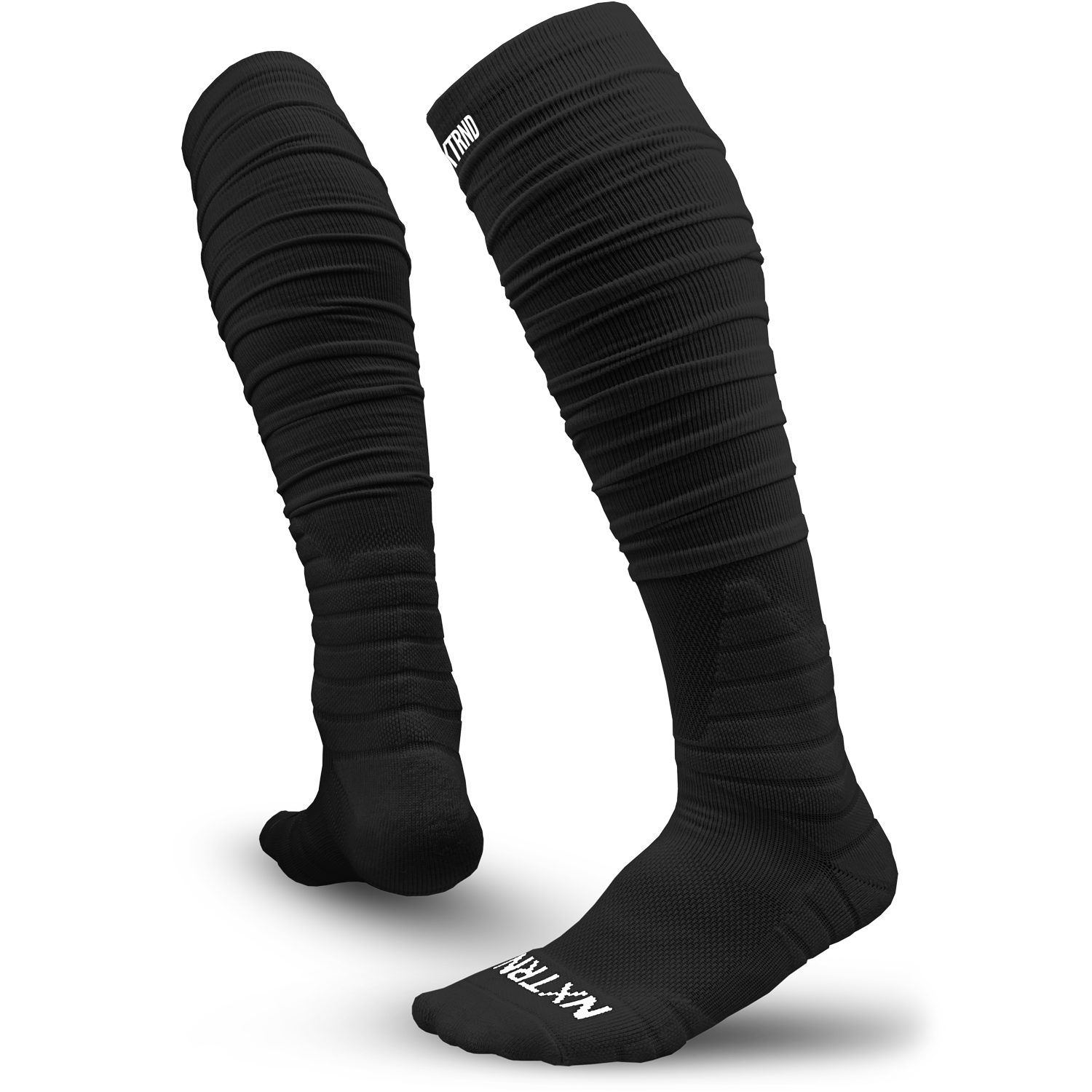 NXTRND XTD® Scrunch Football Socks Black