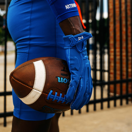NXTRND G3® Padded Football Gloves Blue