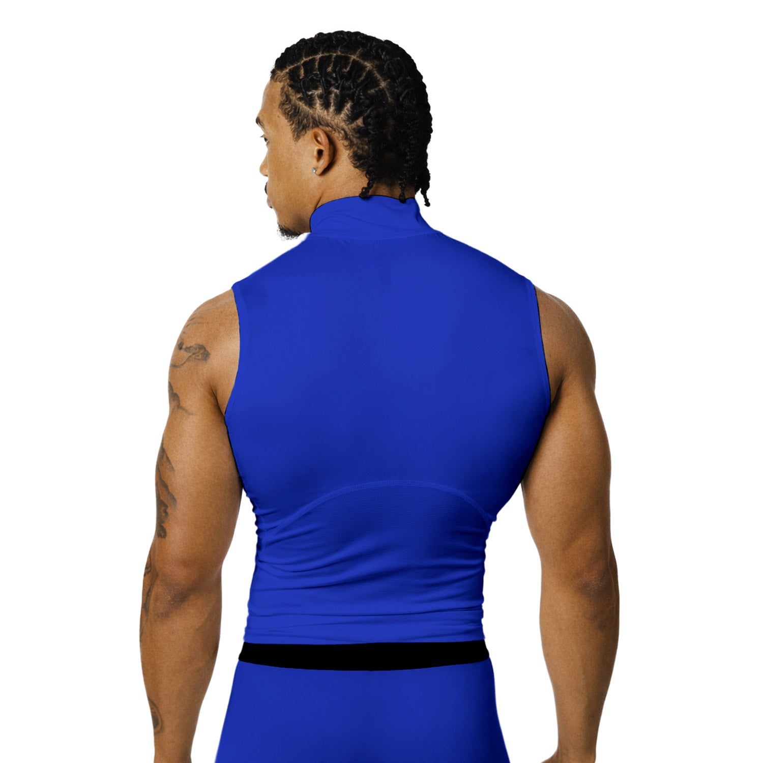 Nxtrnd Core Turtleneck Compression Sleeveless Blue