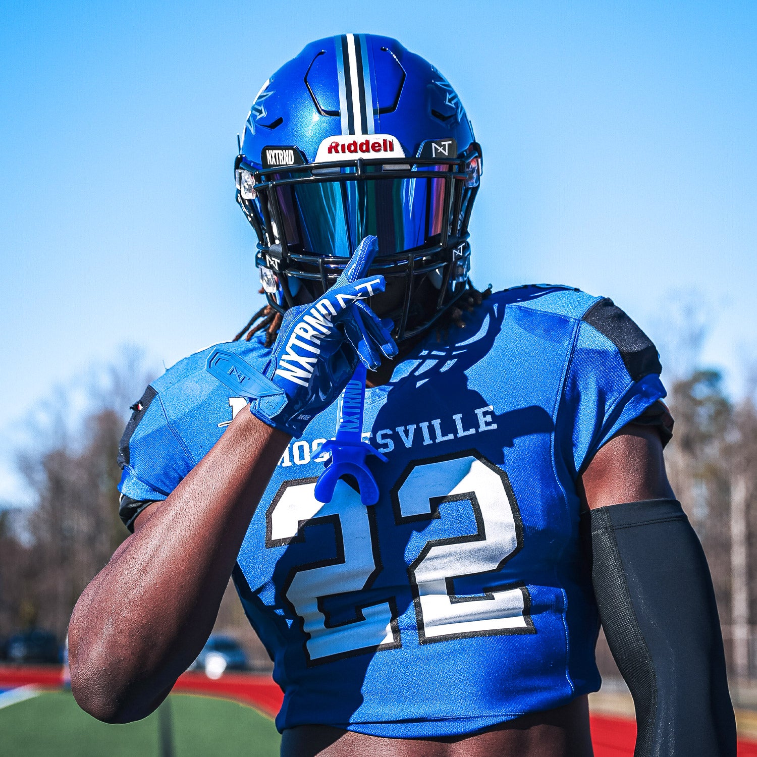 NXTRND VZR1® Football Visor Blue