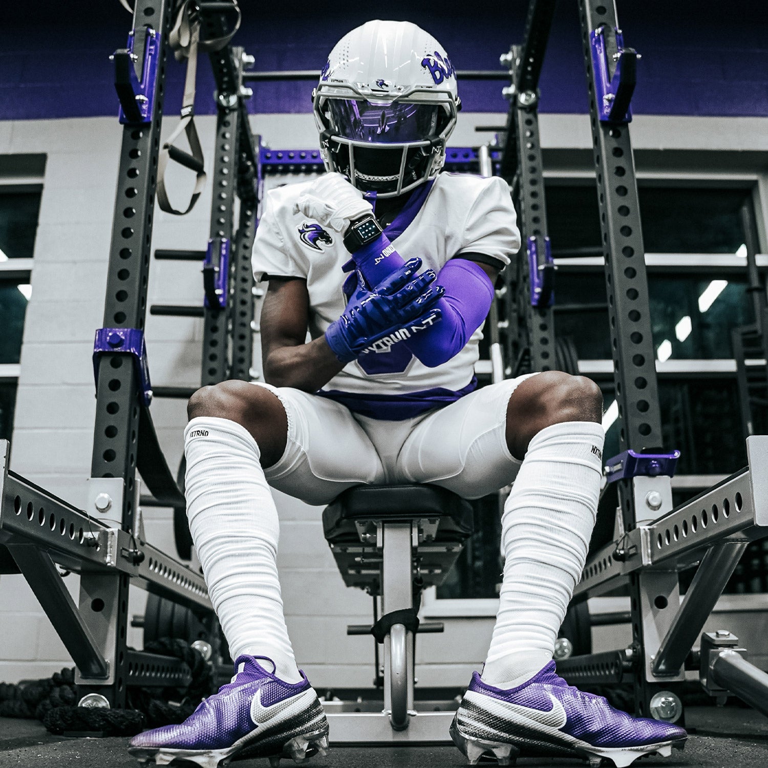 NXTRND VZR3® Football Visor Clear Purple