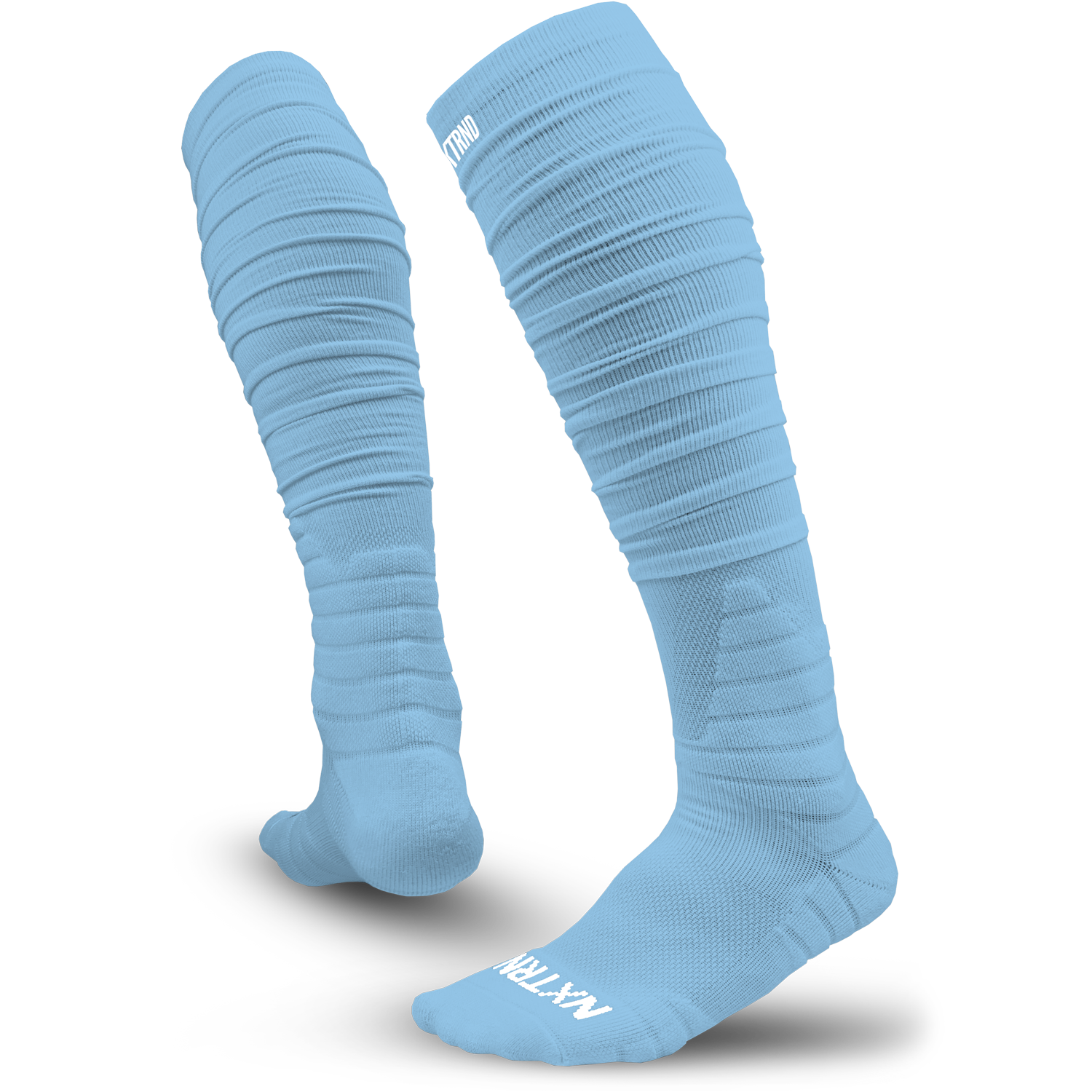 NXTRND XTD® Scrunch Football Socks Columbia Blue
