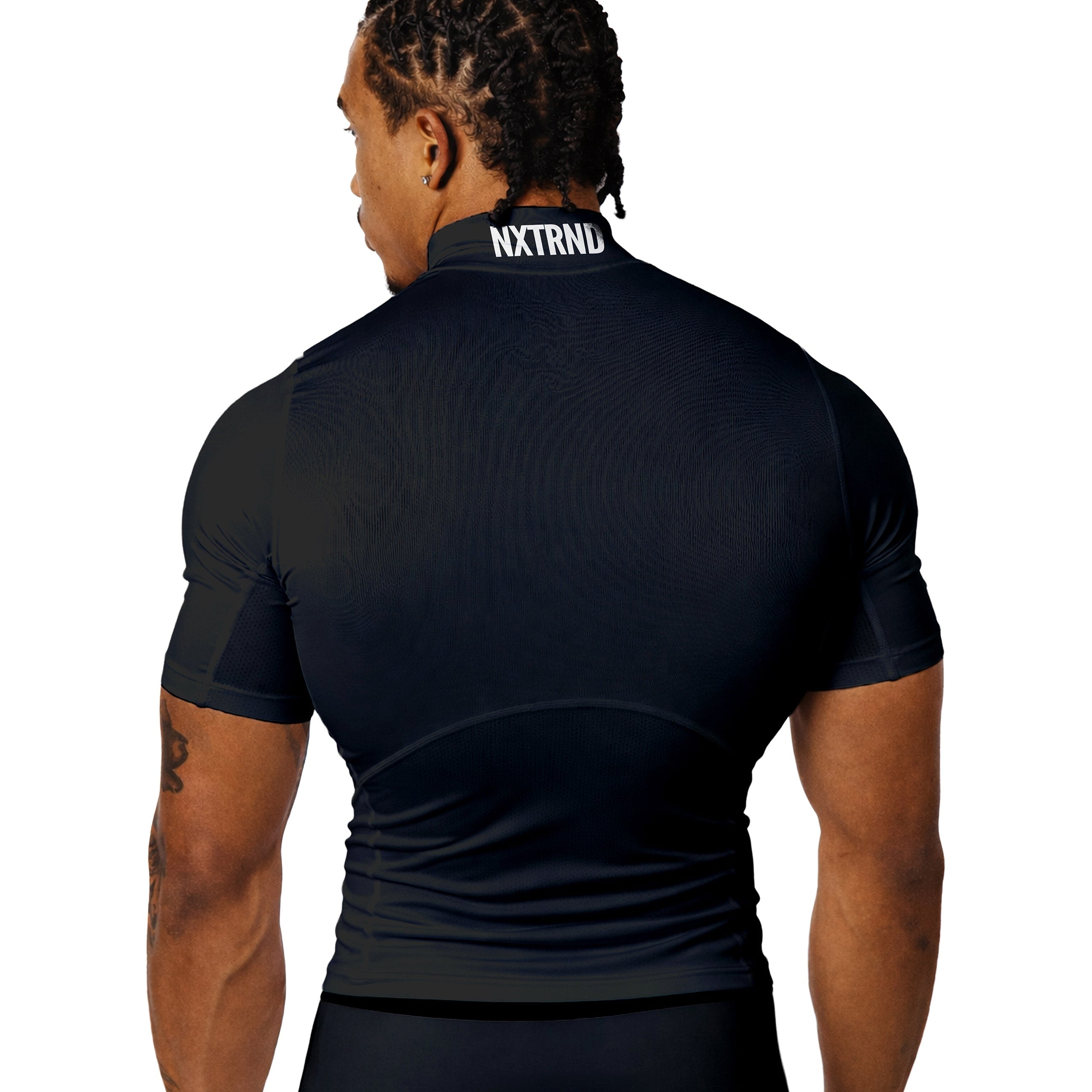 Nxtrnd Core Turtleneck Compression Short Sleeve Black