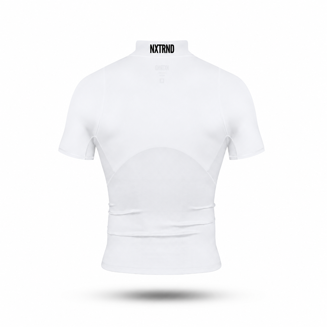 Nxtrnd Core Youth Turtleneck Compression Short Sleeve White
