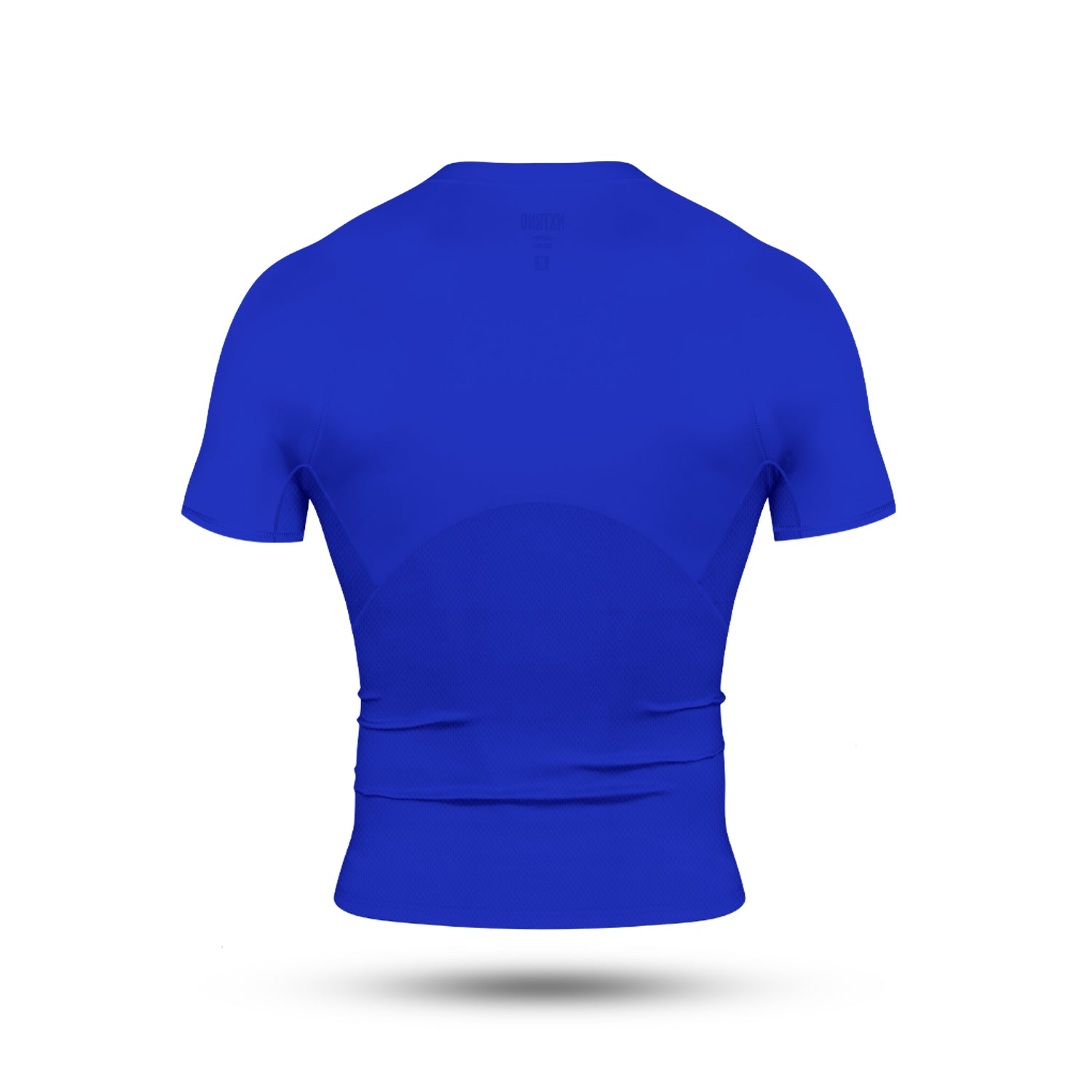 Core Short Sleeve Compression Shirt Blue Back View