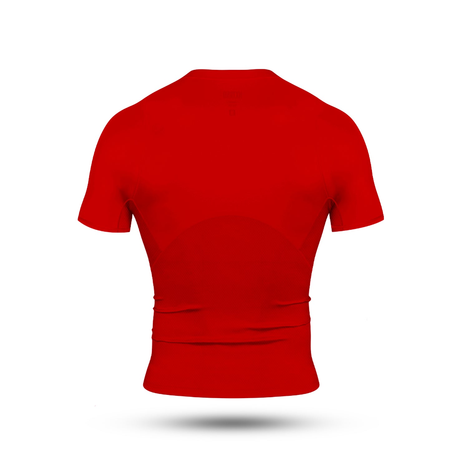 Core Short Sleeve Compression Shirt Red Back View