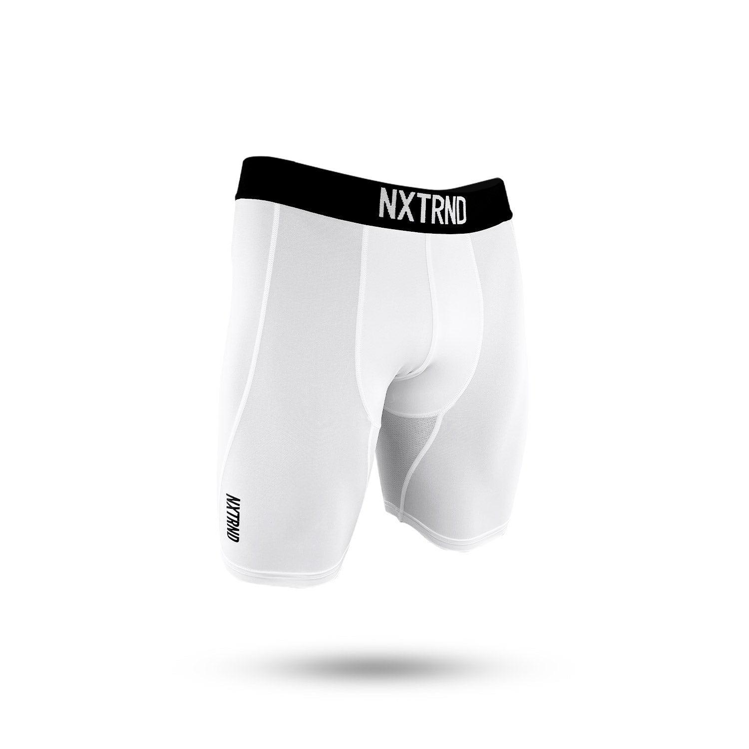 Nxtrnd Core Compression Shorts White Side View