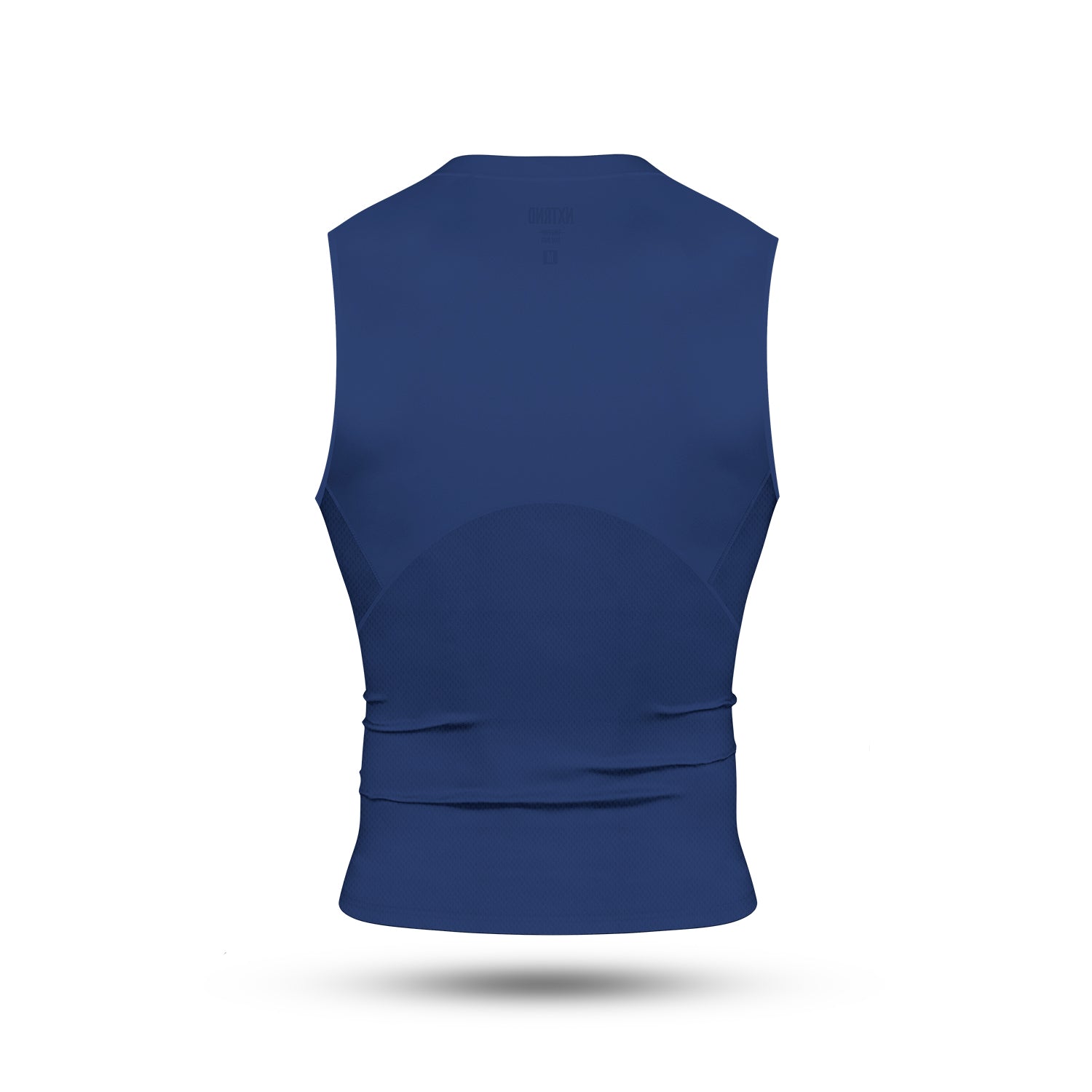 Core Sleeveless Compression Shirt Navy Blue Back View