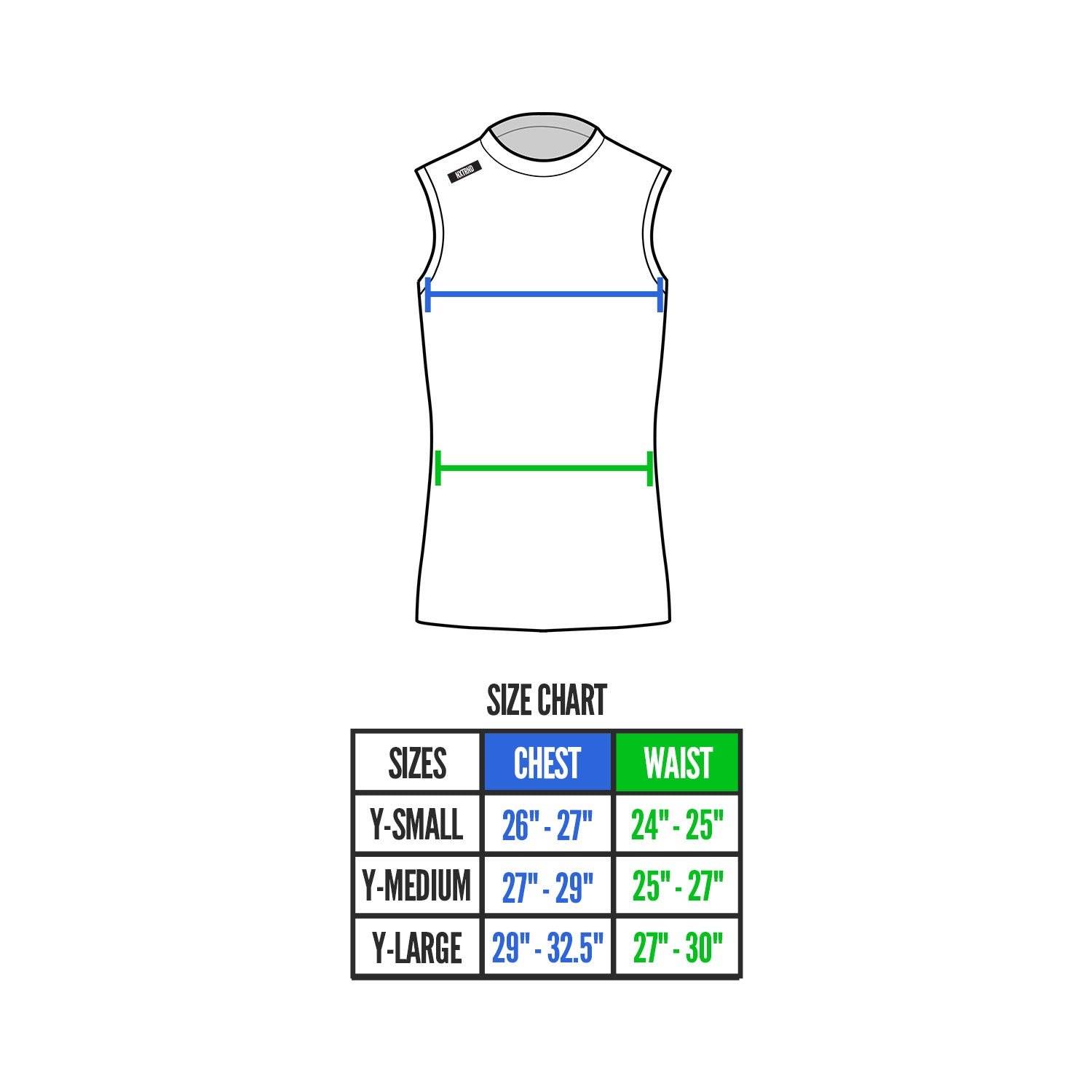 Nxtrnd Core Youth Turtleneck Compression Sleeveless White