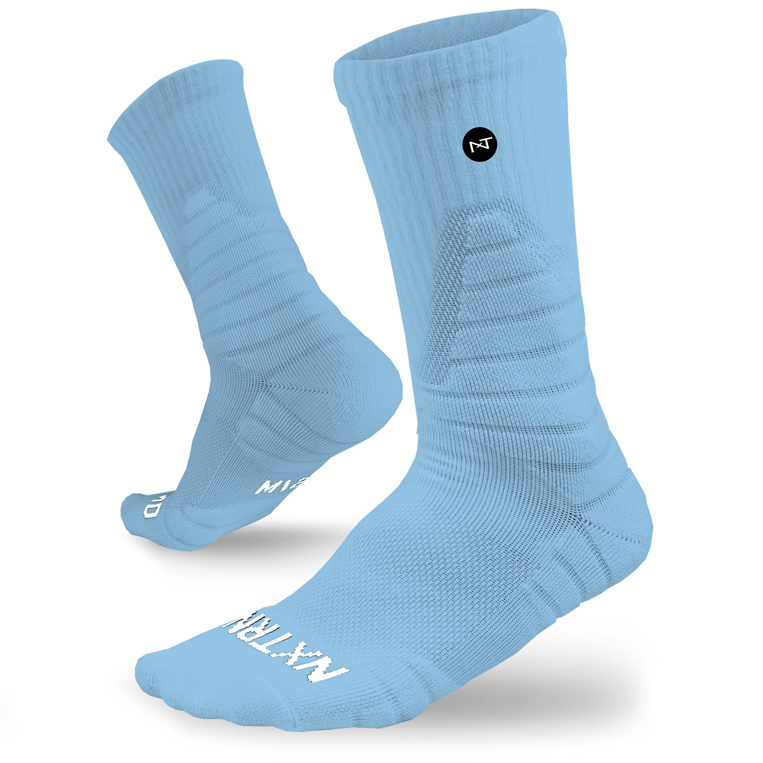 NXTRND Crew Mid Cut Padded Socks Columbia Blue