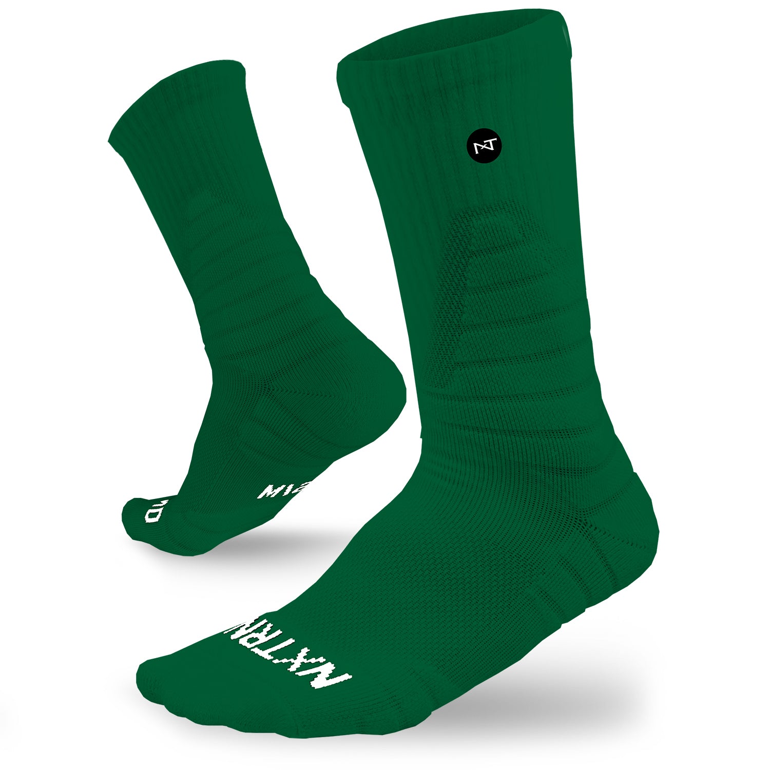 NXTRND Crew Mid Cut Padded Socks Dark Green