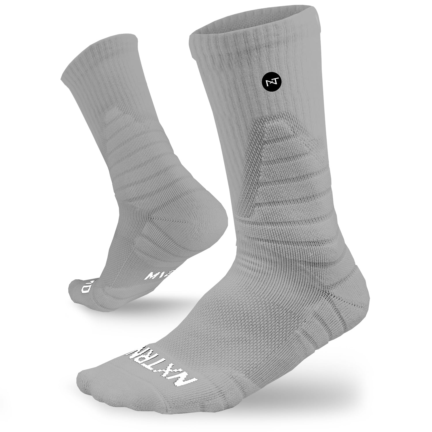 NXTRND Crew Mid Cut Padded Socks Grey