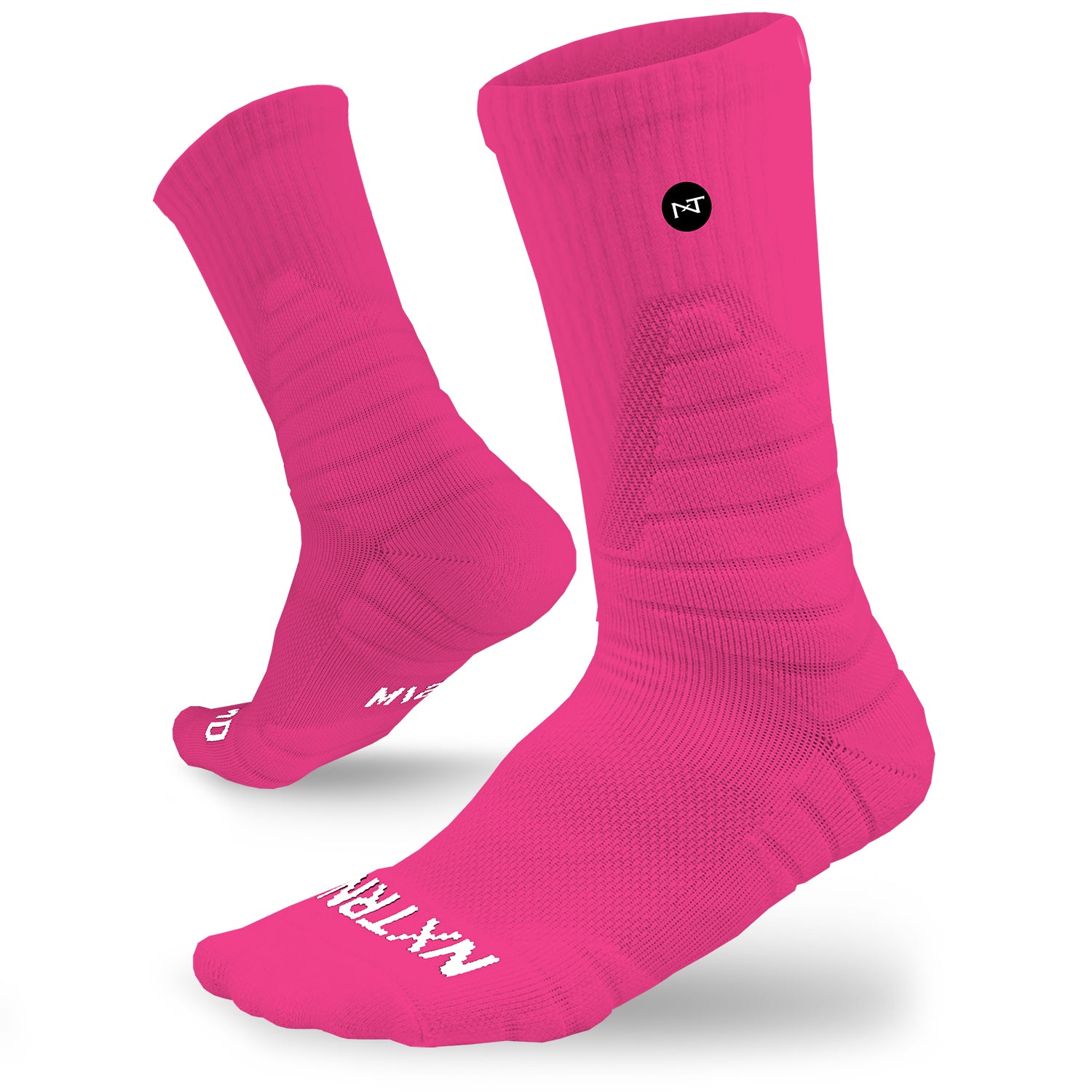 NXTRND Crew Mid Cut Padded Socks Pink