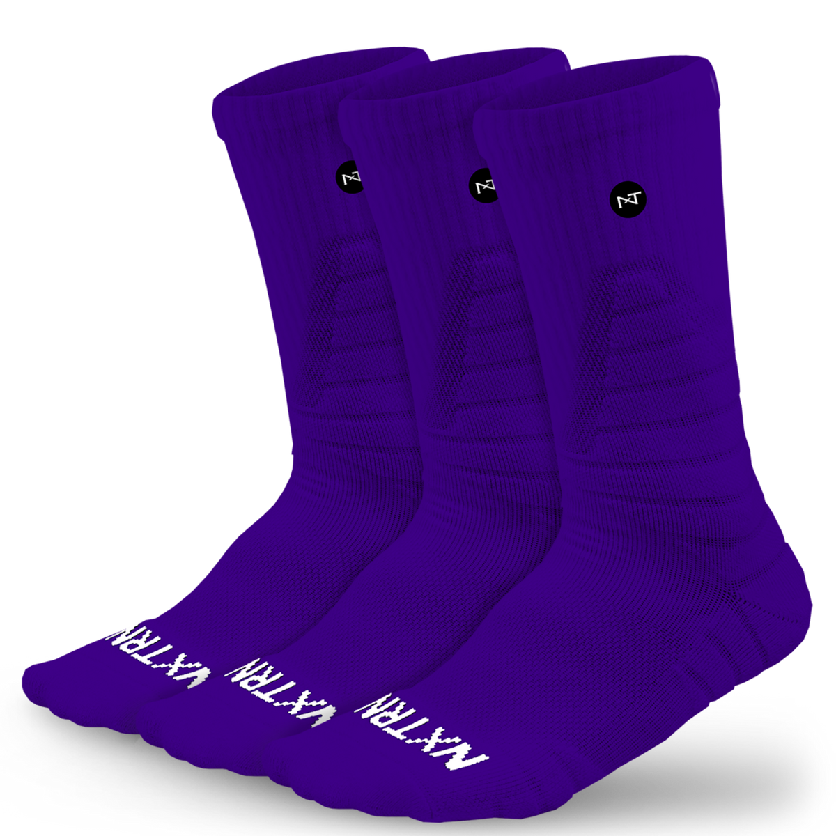 Chaussettes montantes NXTRND violettes (3 paires)