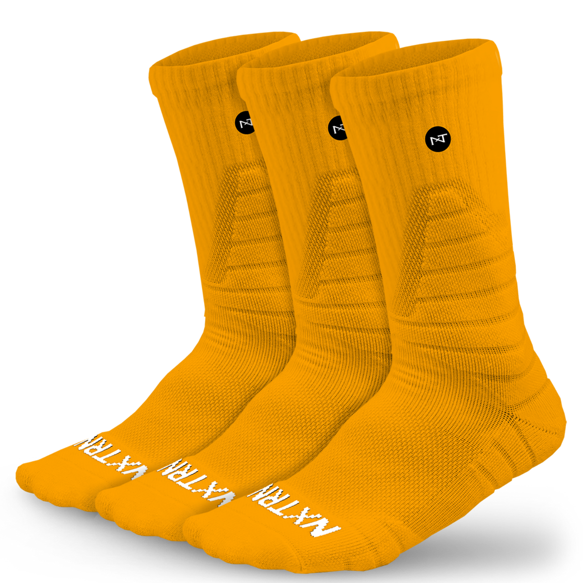 Chaussettes montantes NXTRND jaunes (3 paires)