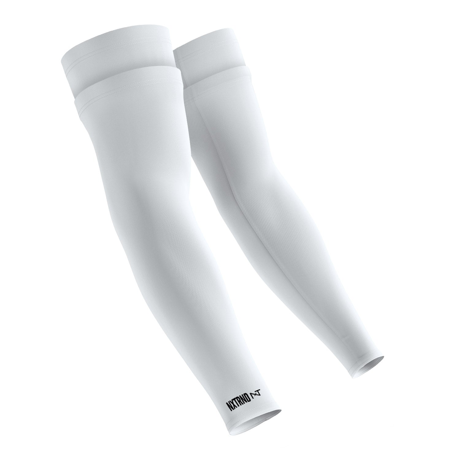 NXTRND Double Compression Arm Sleeves White Side View