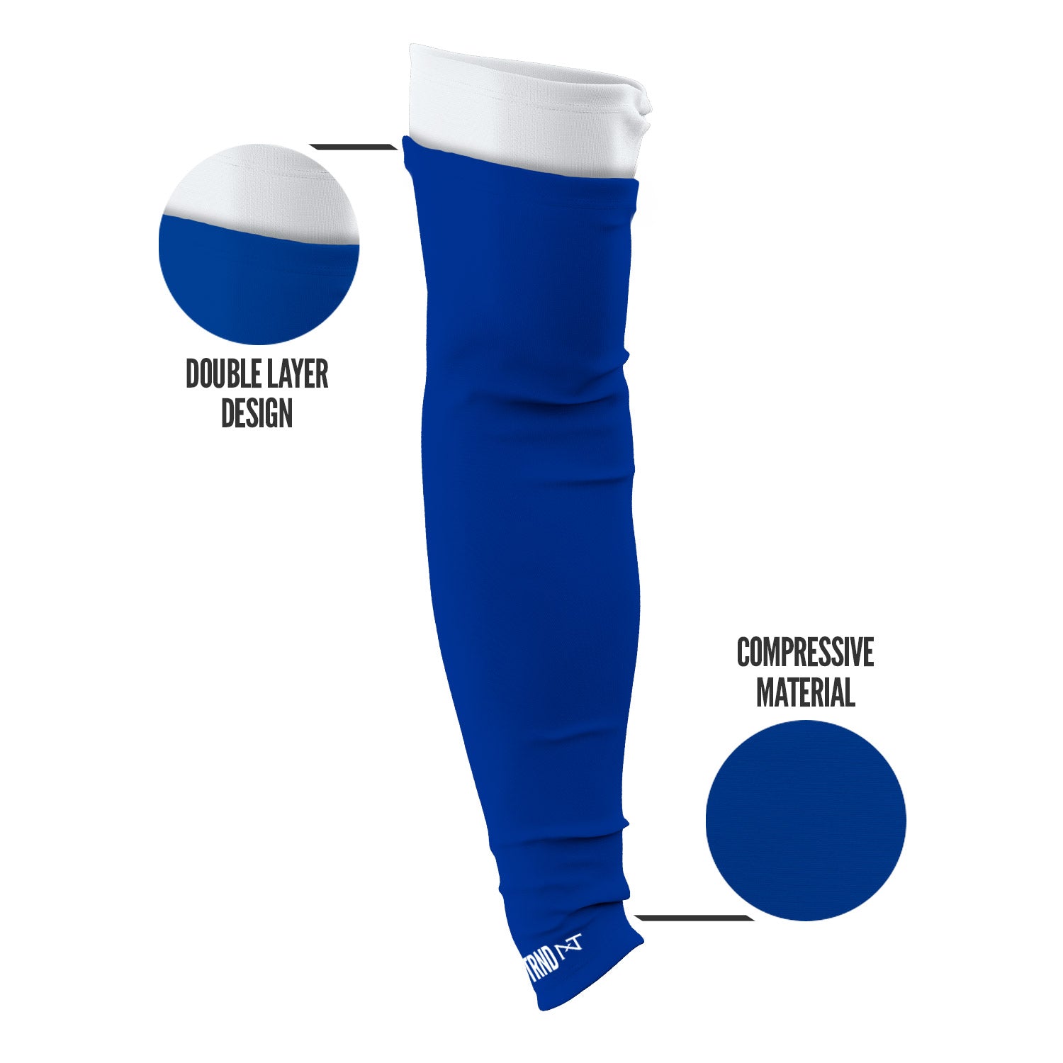 NXTRND Double Compression Arm Sleeves Blue Specs