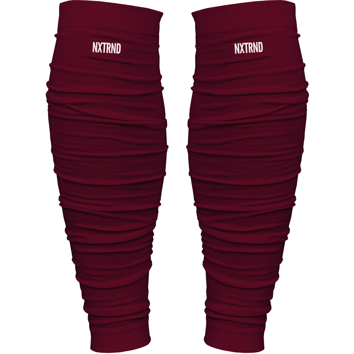 NXTRND Scrunch Football Leg Sleeves Maroon