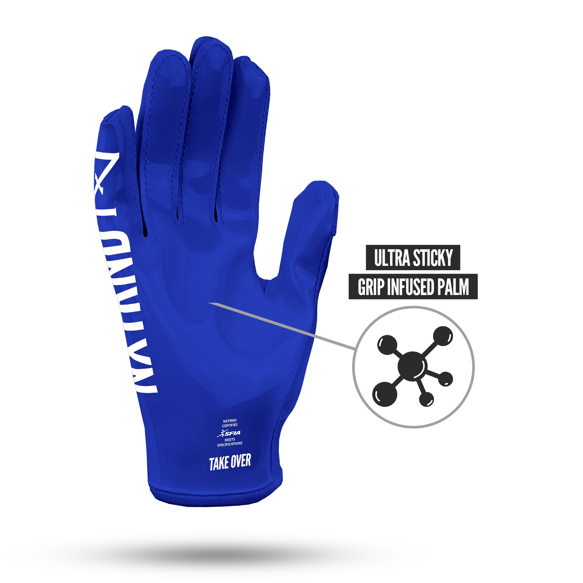 NXTRND G1® Youth Football Gloves Blue