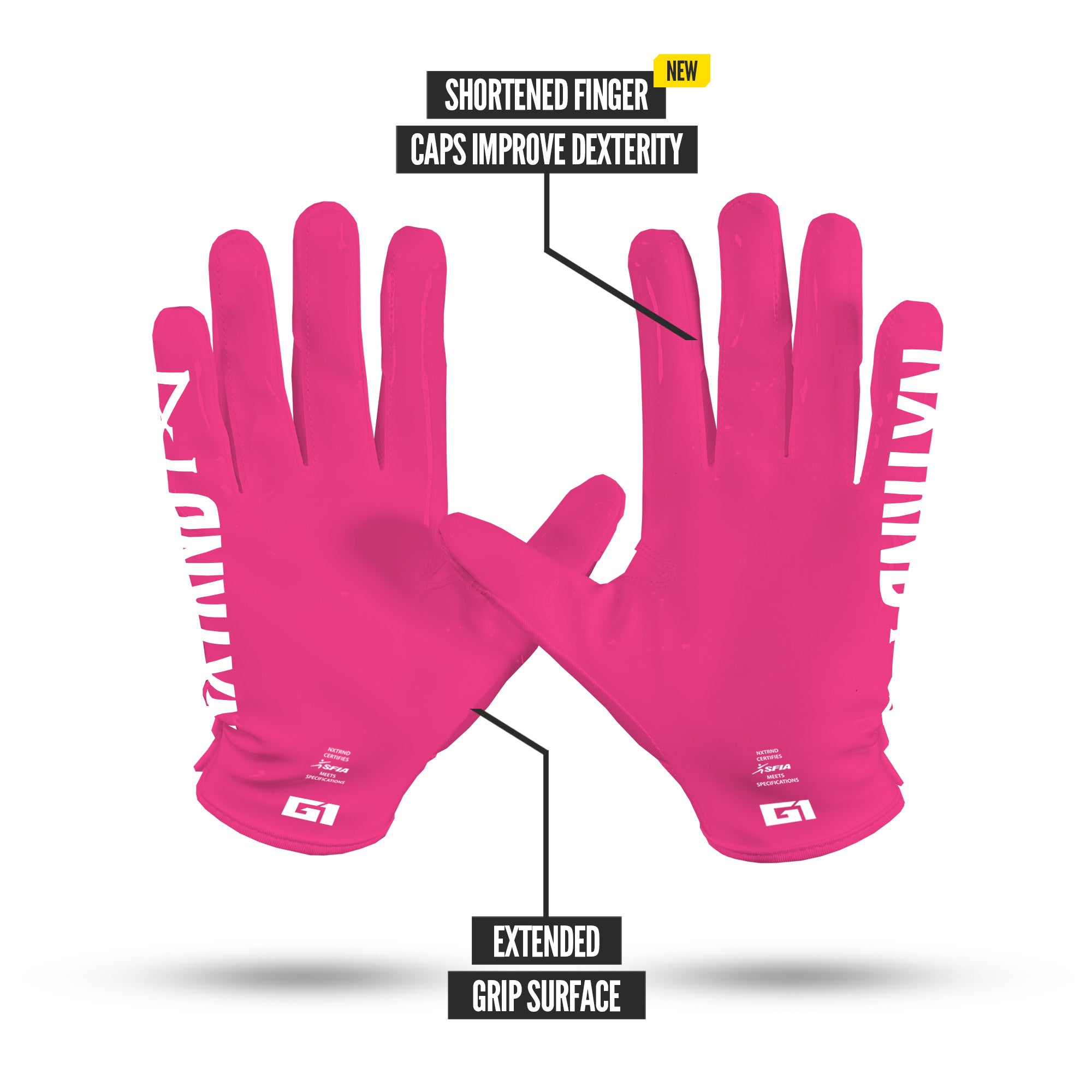 NXTRND G1 Pro Football Gloves Specs Palm