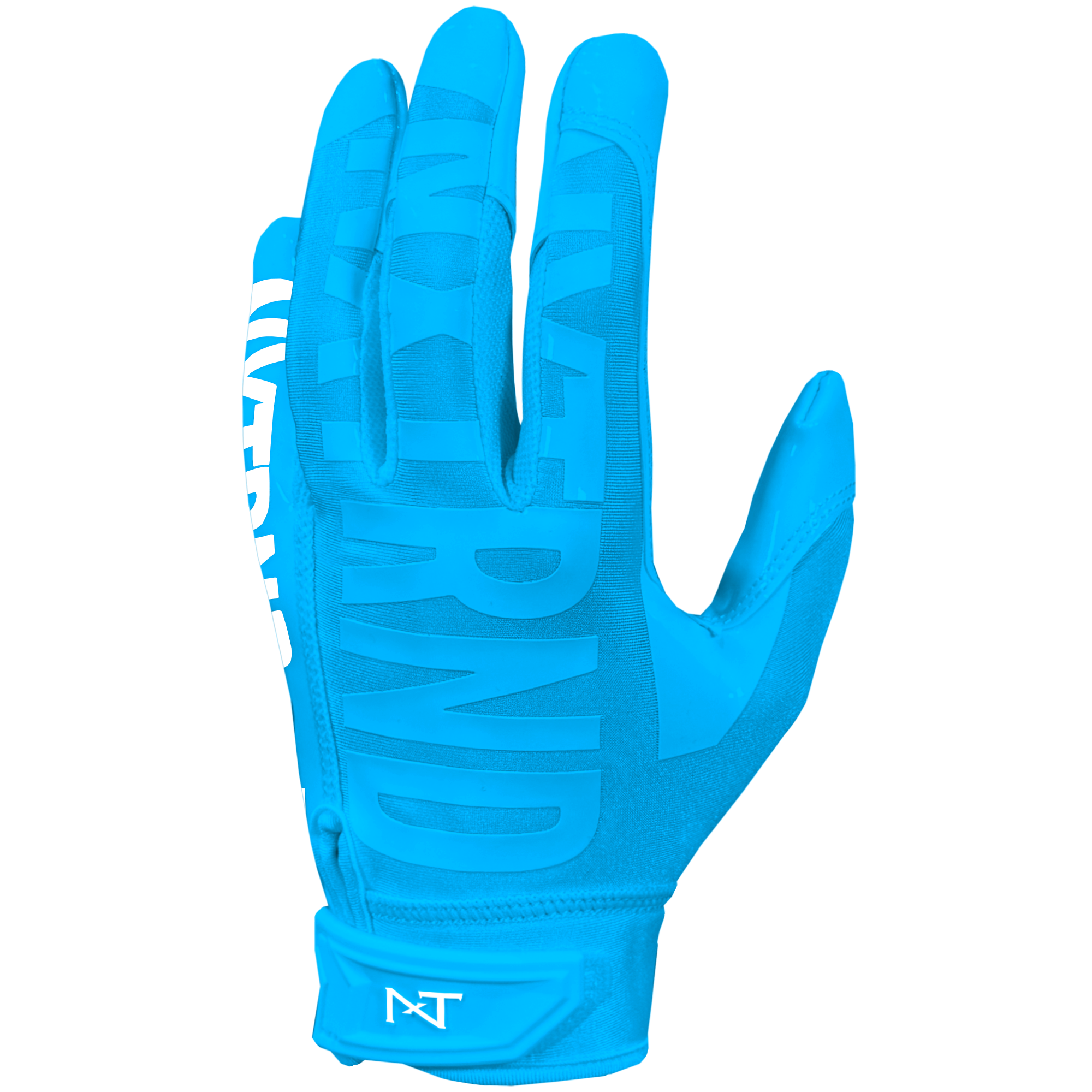 NXTRND G1 Pro Football Gloves Neon Blue