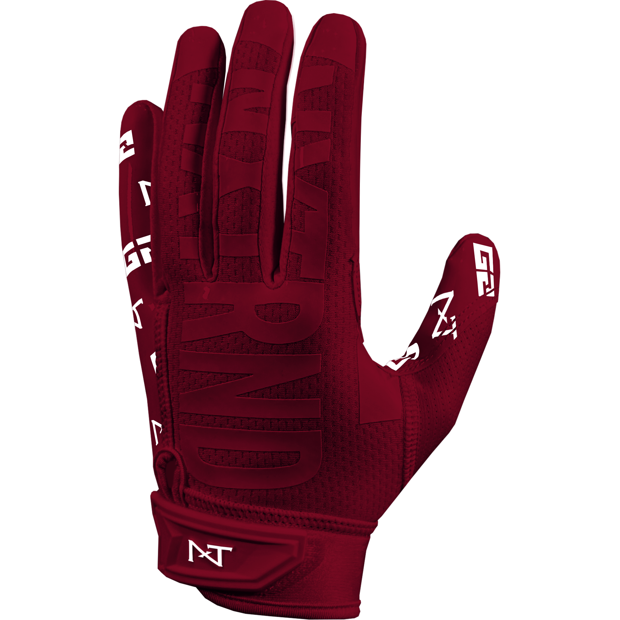 NXTRND G2 Pro Football Gloves Maroon Burgundy