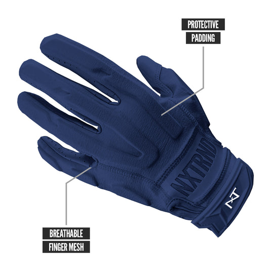 NXTRND G3® Padded Football Gloves Navy Blue