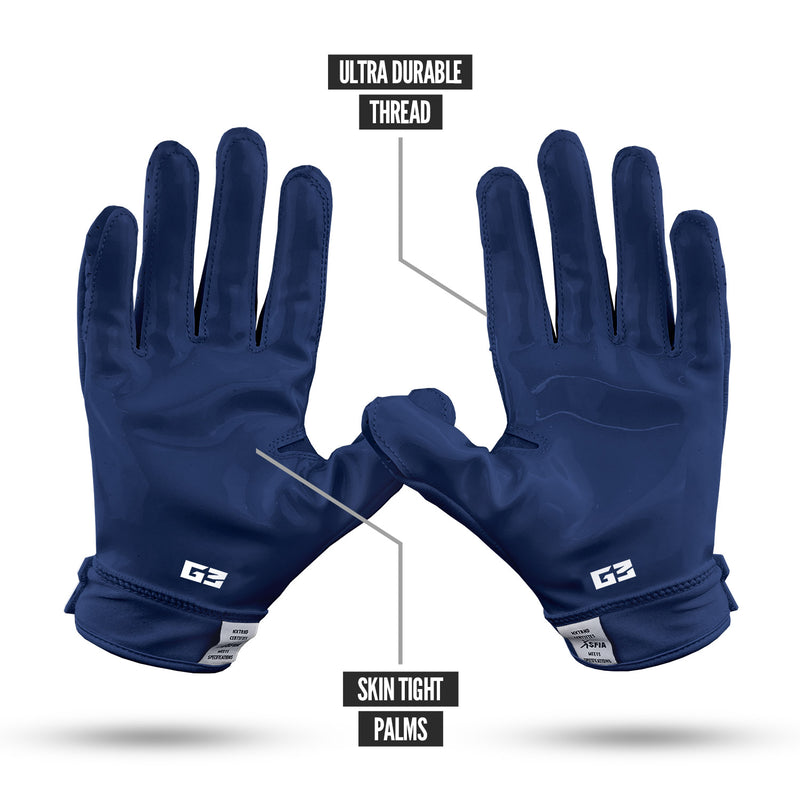 Load image into Gallery viewer, NXTRND G3® Padded Football Gloves Navy Blue
