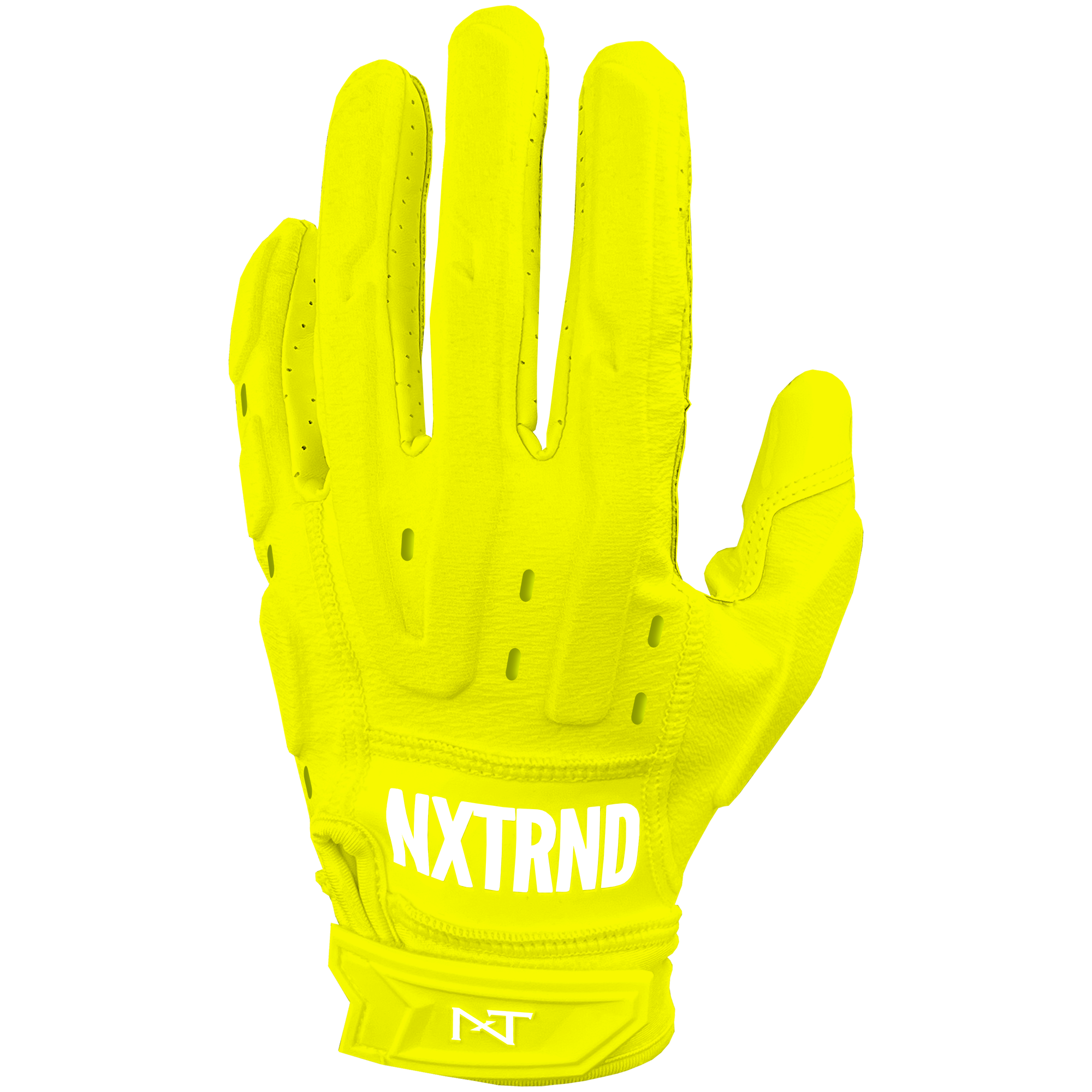 NXTRND G3 Pro Padded Football Gloves Neon Yellow