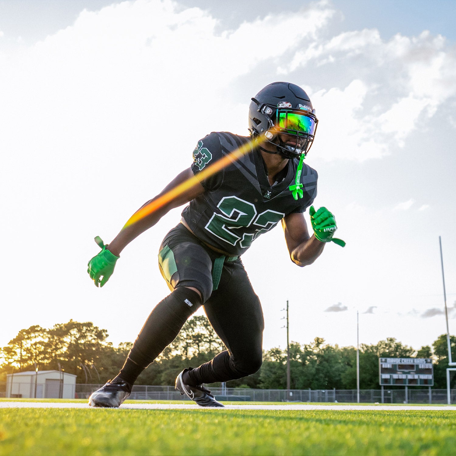 NXTRND G1® Youth Football Gloves Green