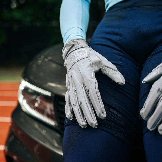 NXTRND G3® Padded Football Gloves Grey
