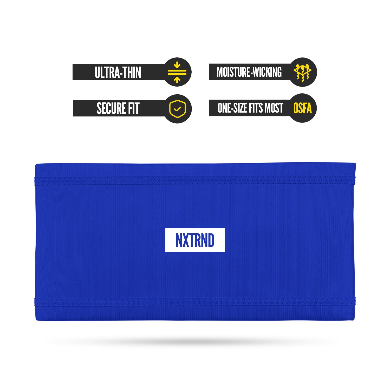NXTRND Sports Athletic Headband Football Skull Wrap Blue Specs