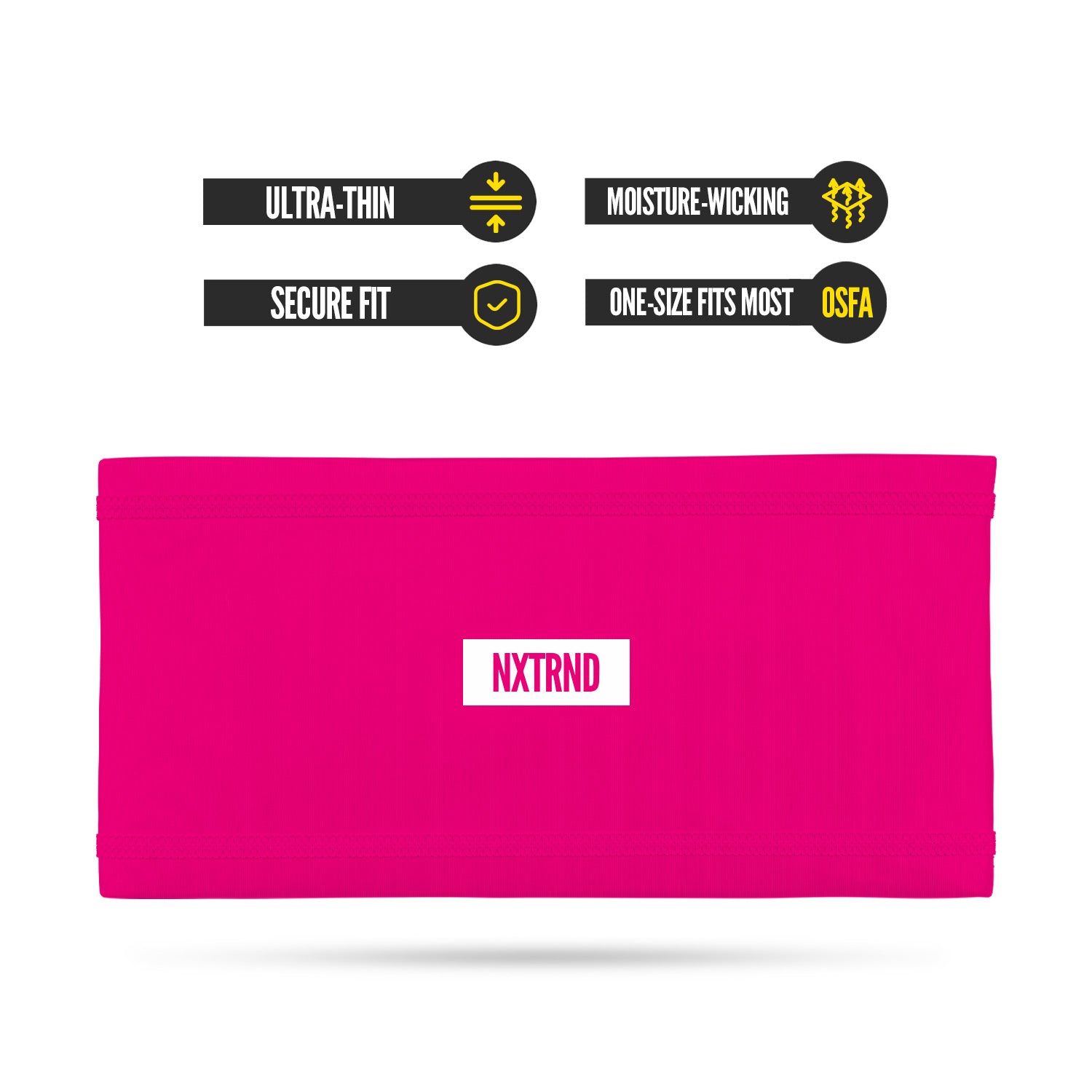 NXTRND Sports Athletic Headband Football Skull Wrap Pink Specs
