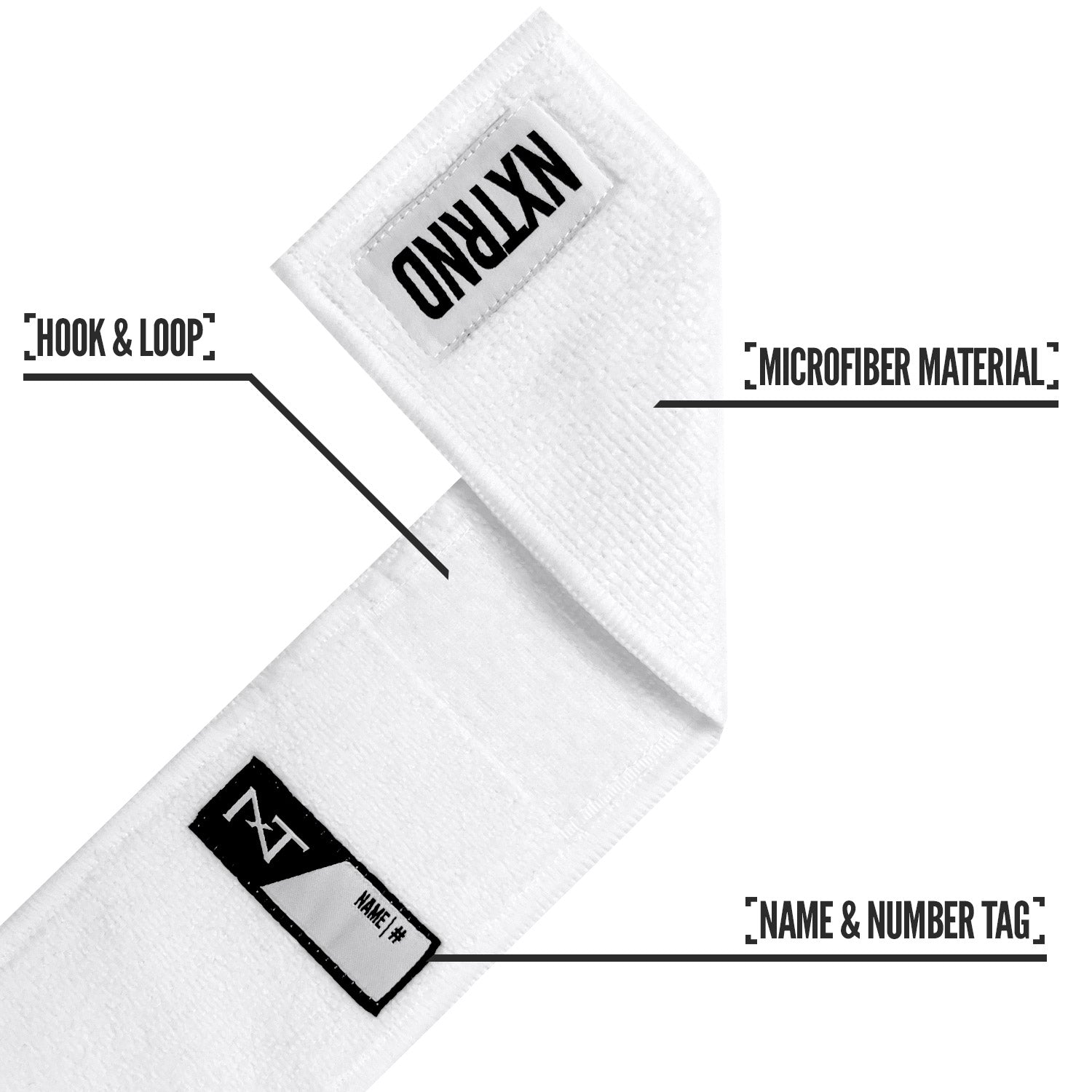 Nxtrnd Streamer Football Towel White