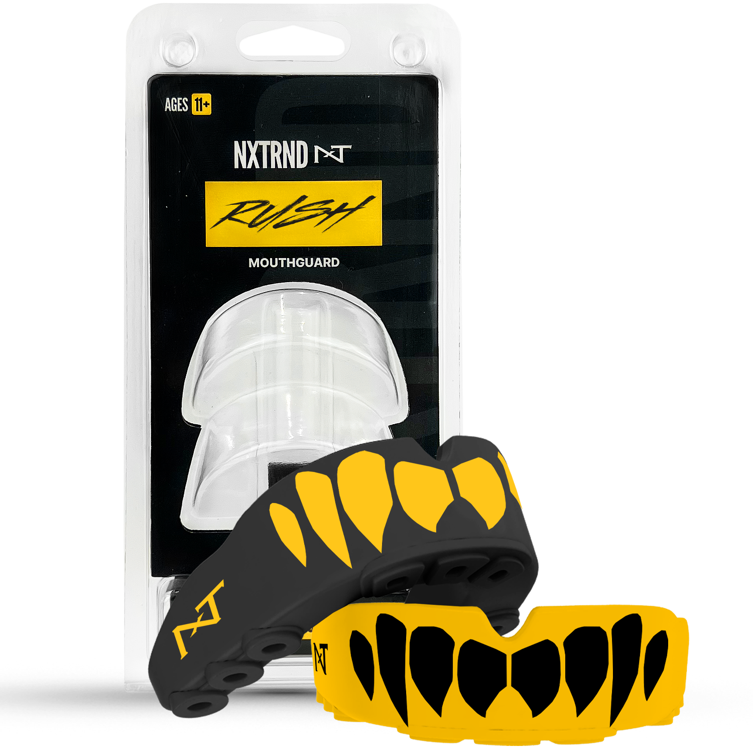 NXTRND Rush Sports Mouthguard Black Yellow