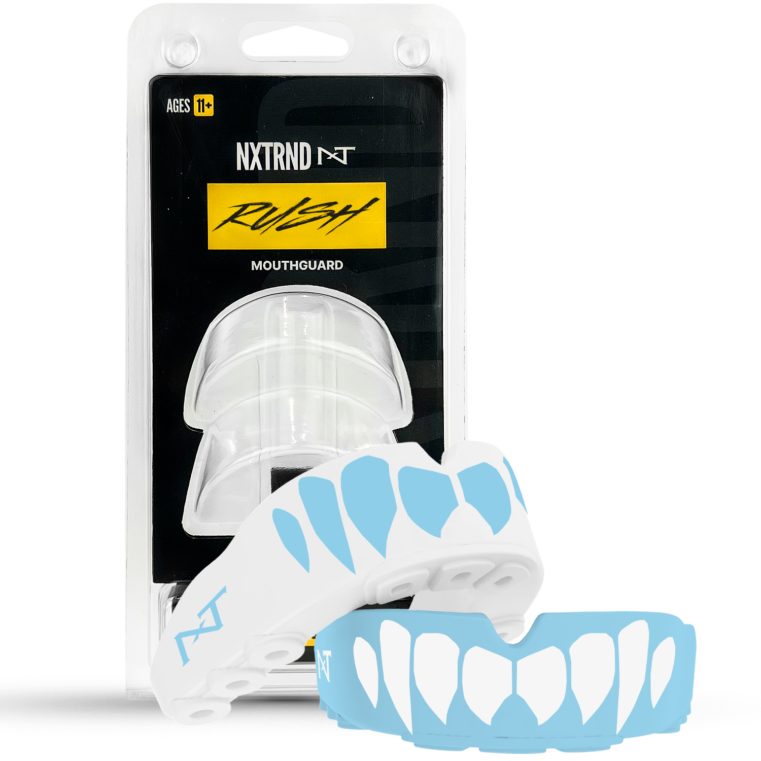 NXTRND Rush Sports Mouthguard Columbia Blue White