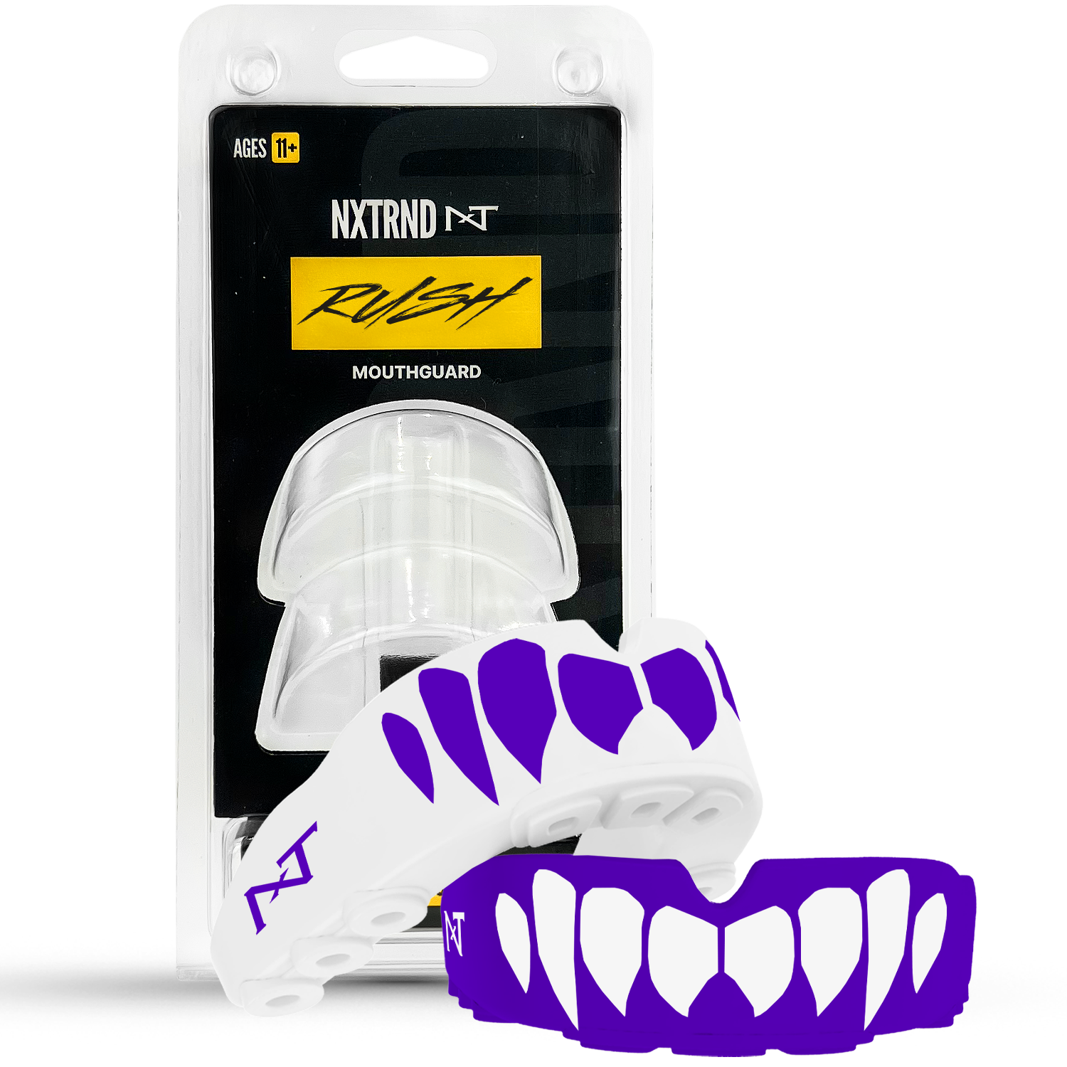 NXTRND Rush Sports Mouthguard Purple White