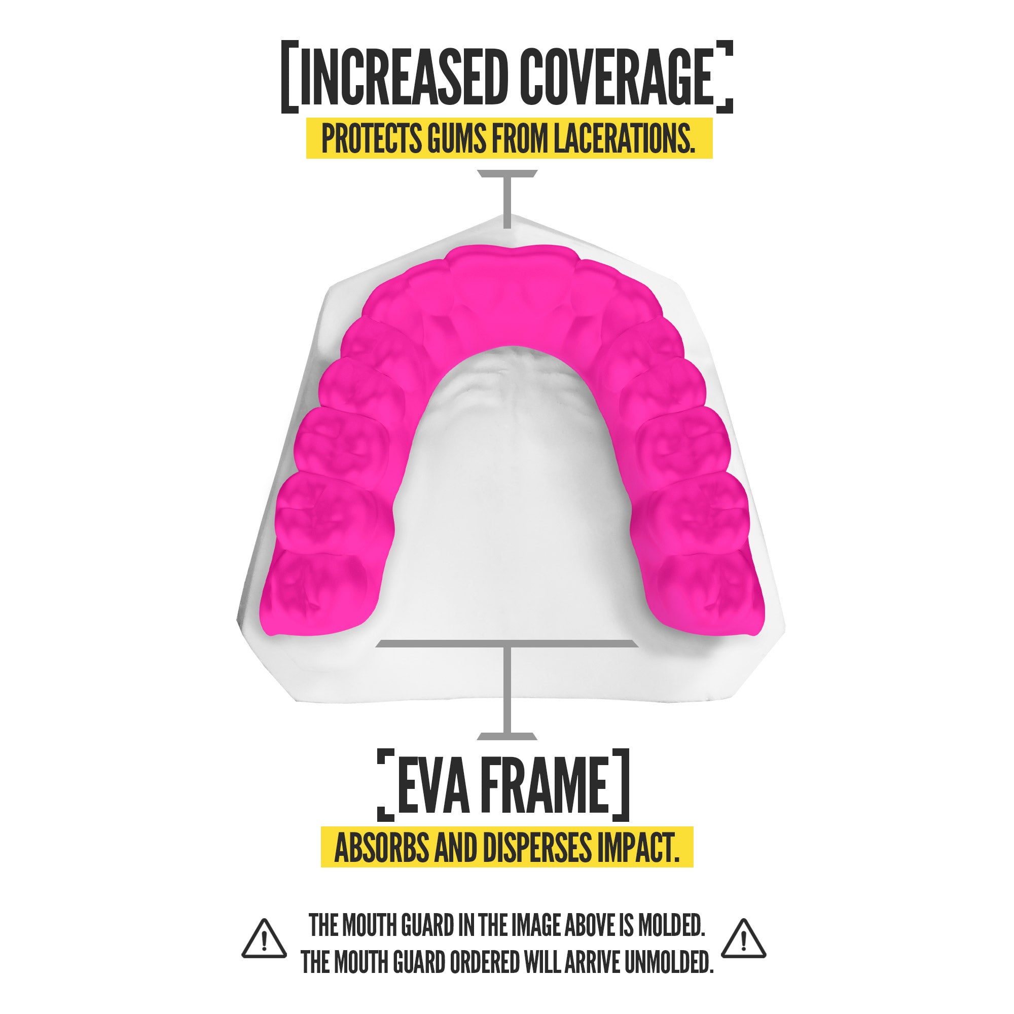 NXTRND Classic Sports Mouthguard Pink Absorbs Impact