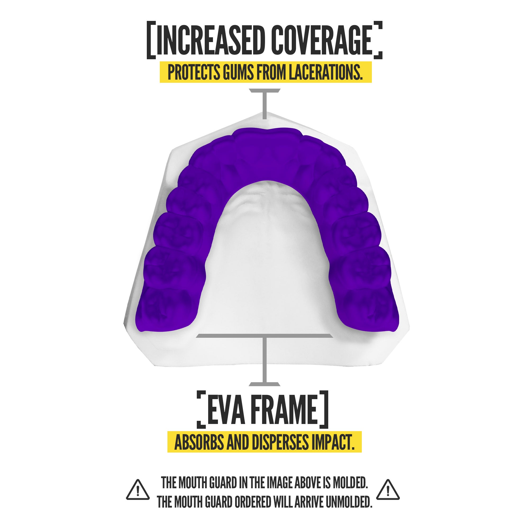 NXTRND Classic Sports Mouthguard Purple Absorbs Impact