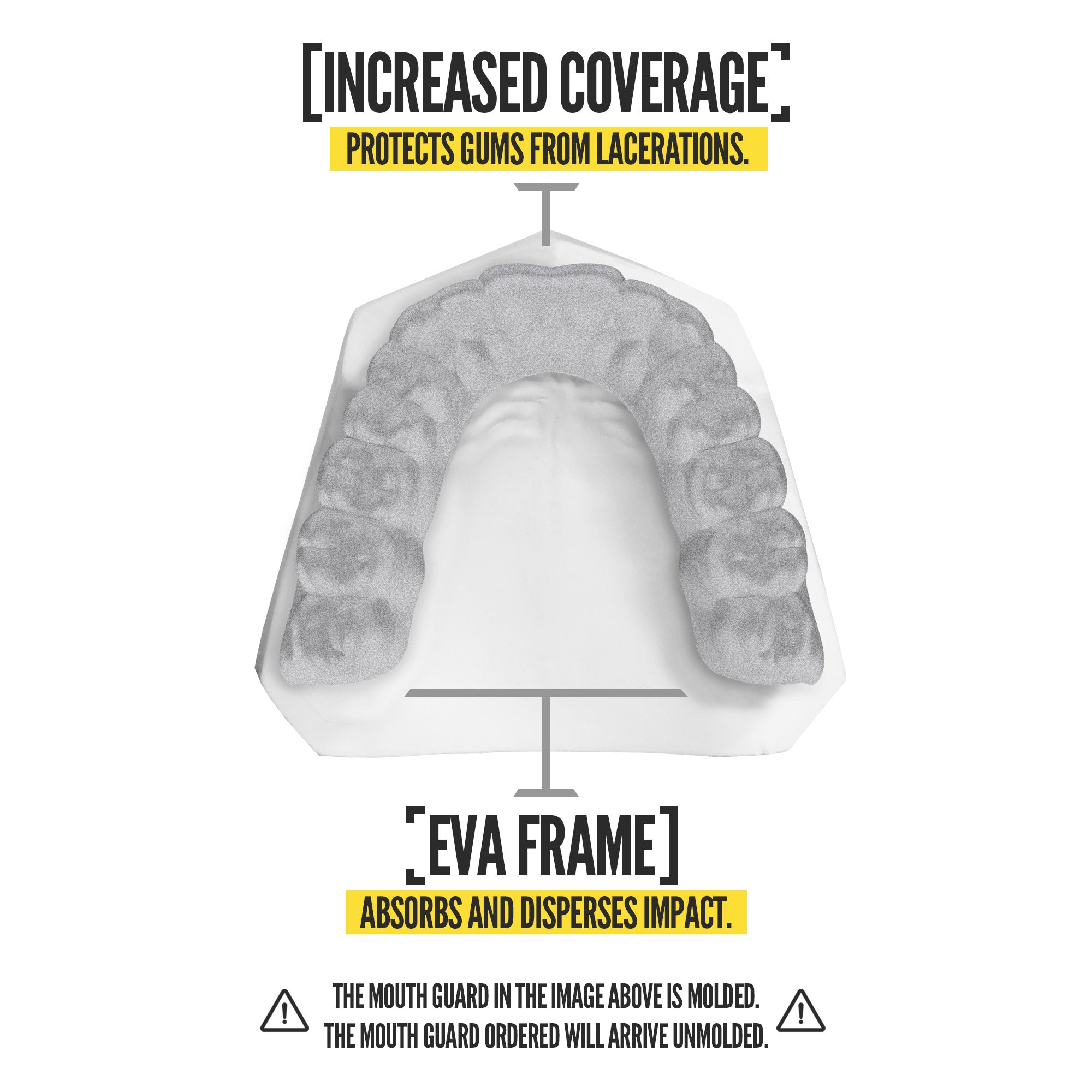 NXTRND Classic Sports Mouthguard Silver Absorbs Impact