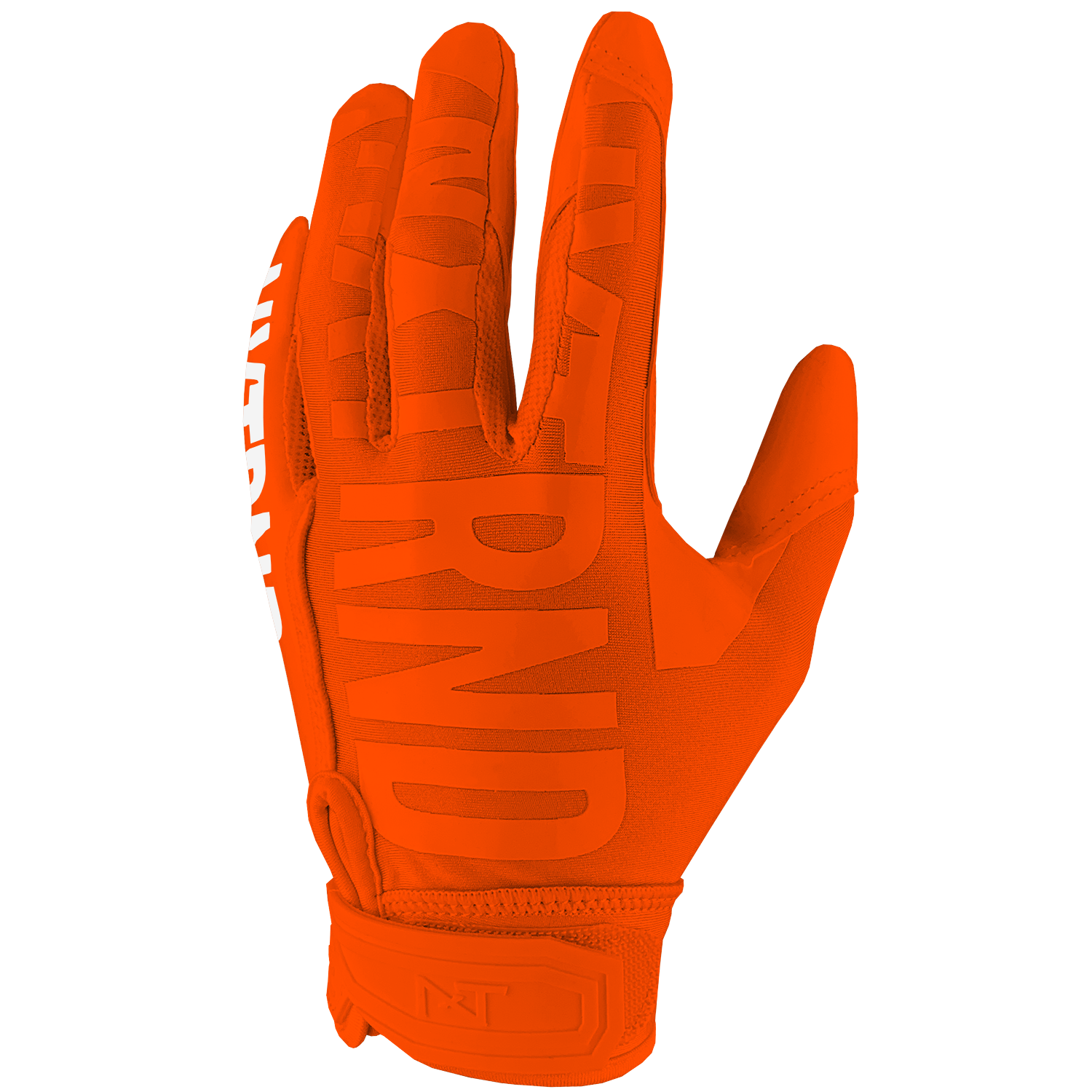 Orange lineman football deals gloves