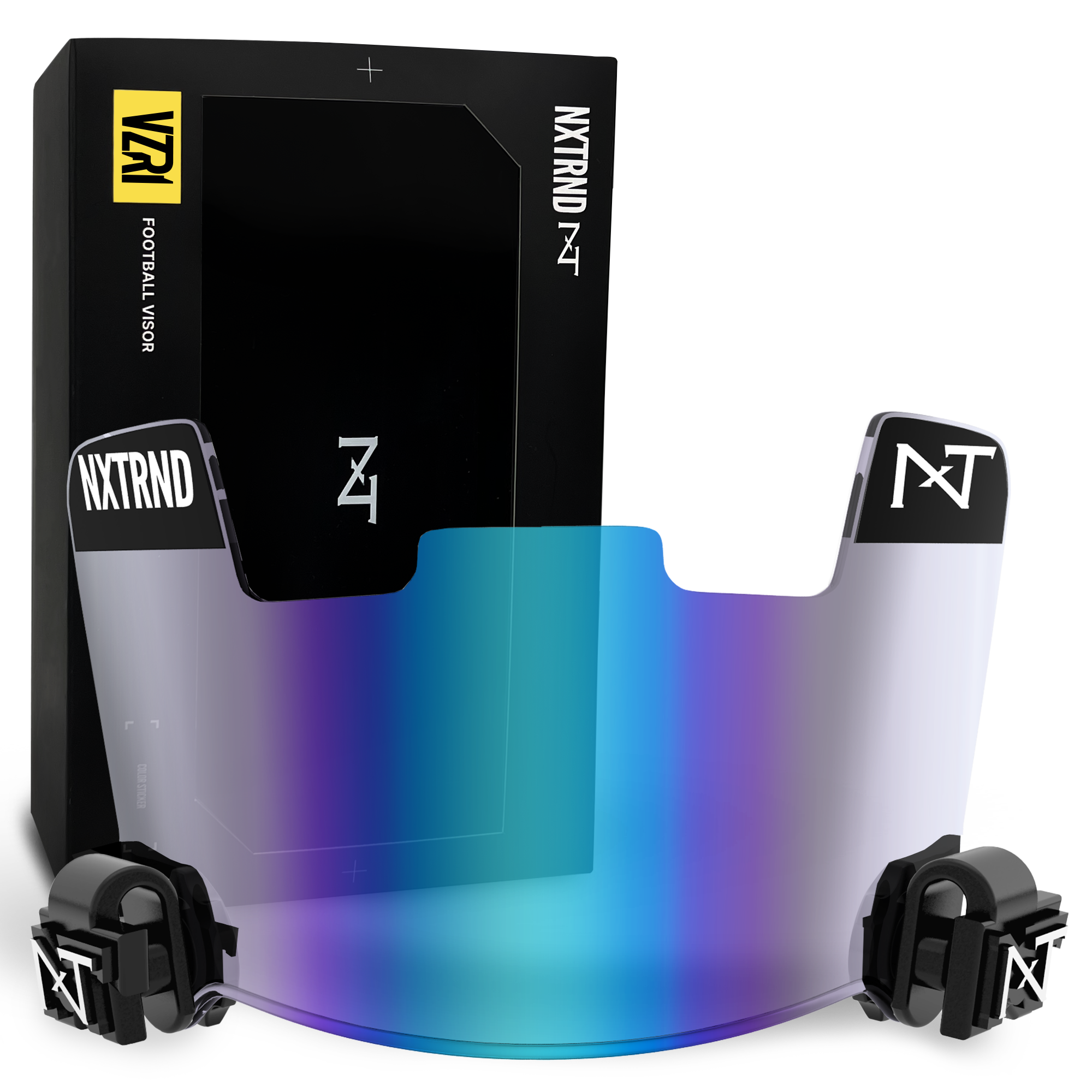 NXTRND VZR1® Football Visor Clear Blue
