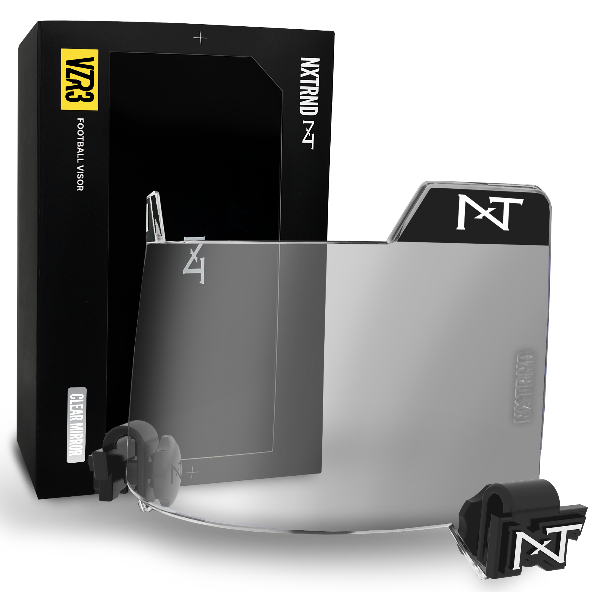 NXTRND VZR3® Clear Mirror Football Visor