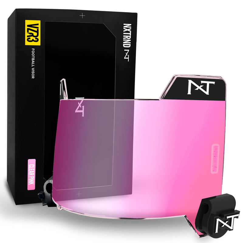 Load image into Gallery viewer, NXTRND VZR3® Football Visor Clear Pink
