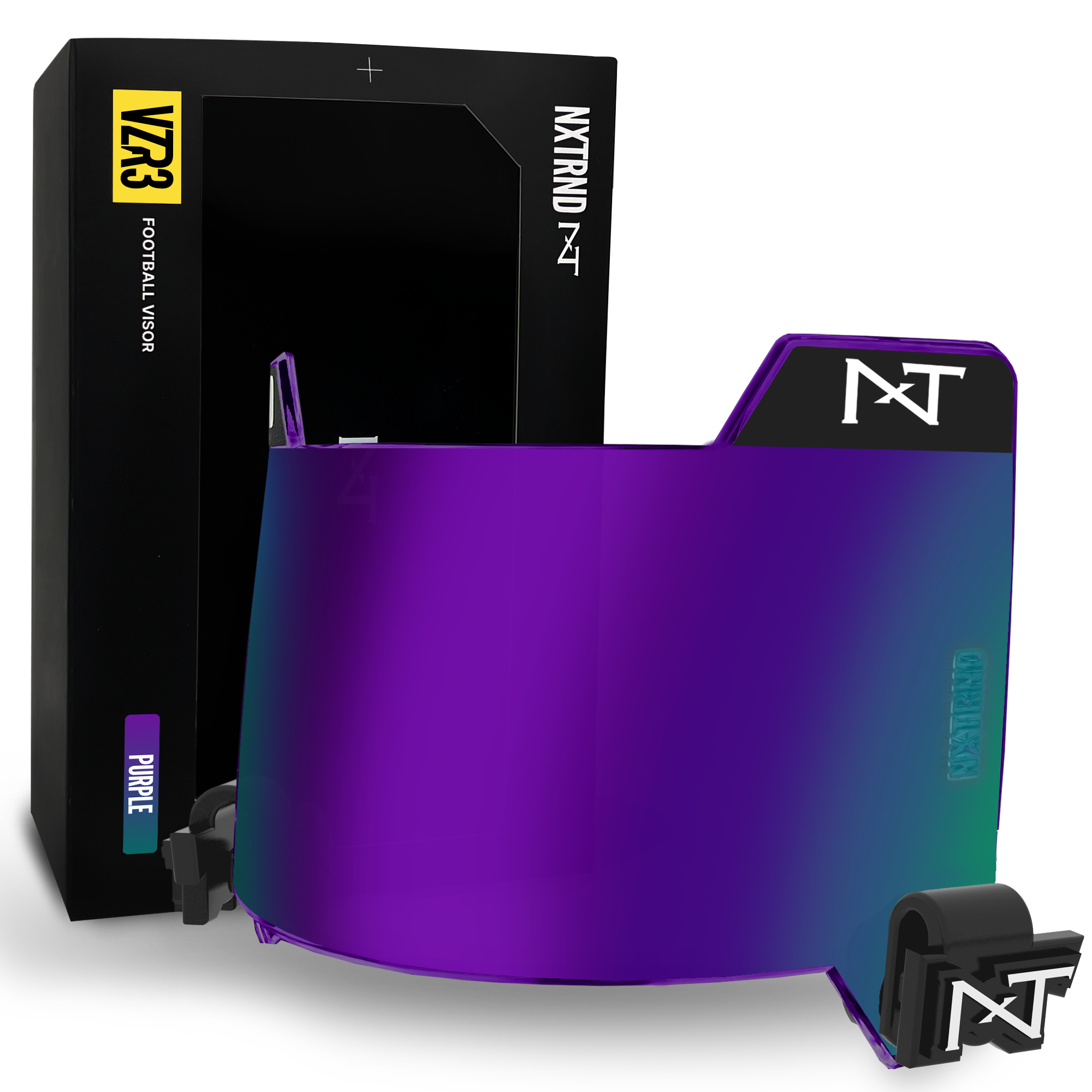 NXTRND VZR3® Purple Football Visor
