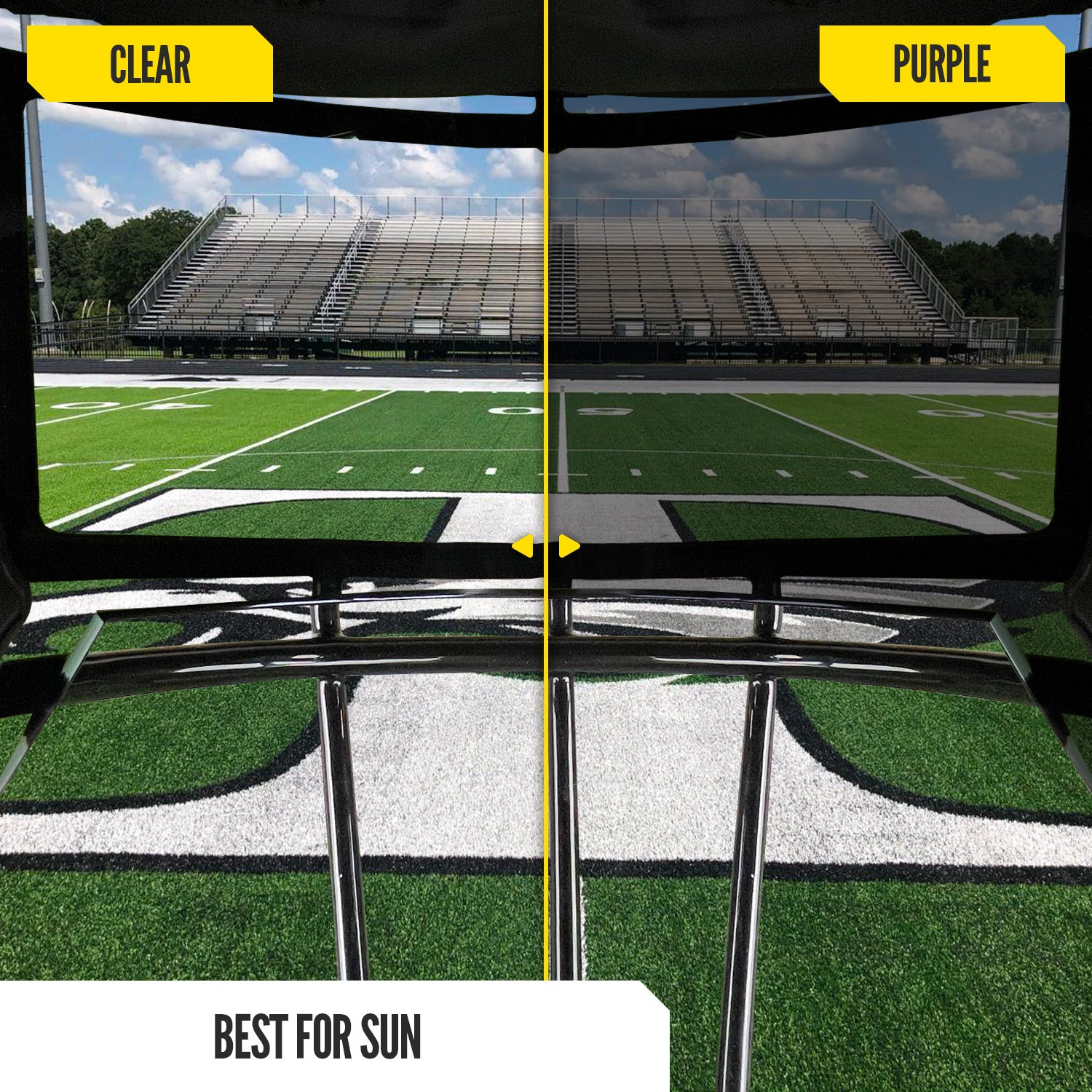 NXTRND VZR3® Football Visor Purple